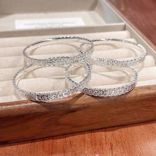 Fortune Coin Bangle Bracelet | Solid Sterling Silver Wealth-Inspired Design